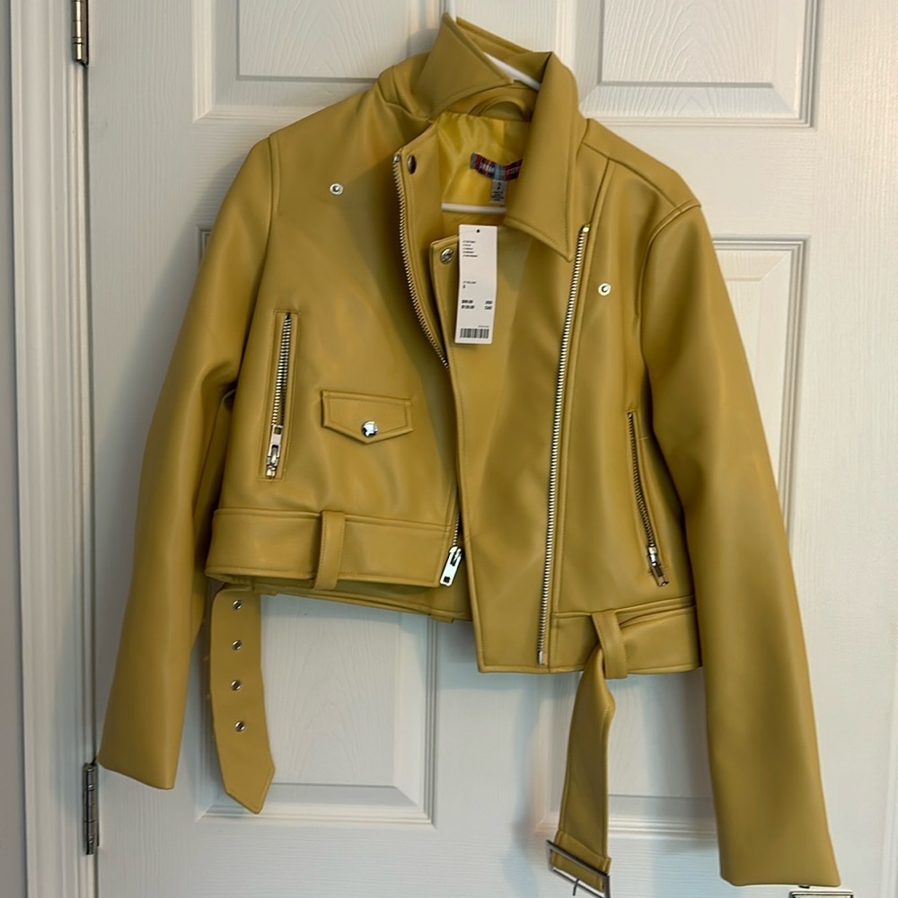Urban Outfitters Celeste Faux Leather Moto Jacket